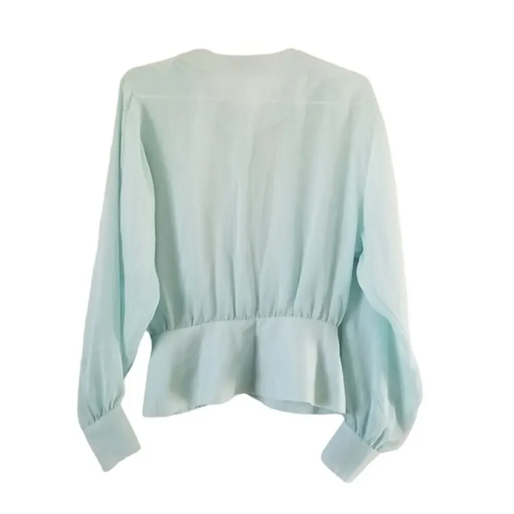 Vintage Michelle Stuart Lace Peplum Blouse (see measurements) - Picture 2 of 10